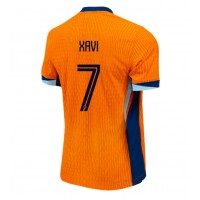 Camisa de Futebol Holanda Xavi Simons #7 Equipamento Principal Europeu 2024 Manga Curta